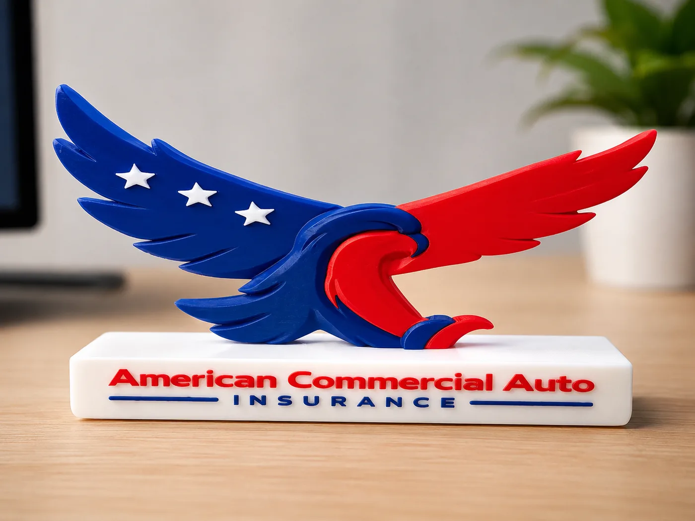 American Commercial Auto Insurance Custom 3D Desk Display