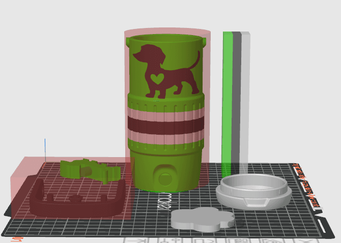 Dachshund Skinny Can Koozie Digital File Slicer preview