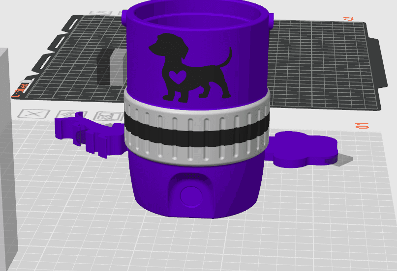 Dachshund 12 oz Koozie Digital File Bundle Slicer preview